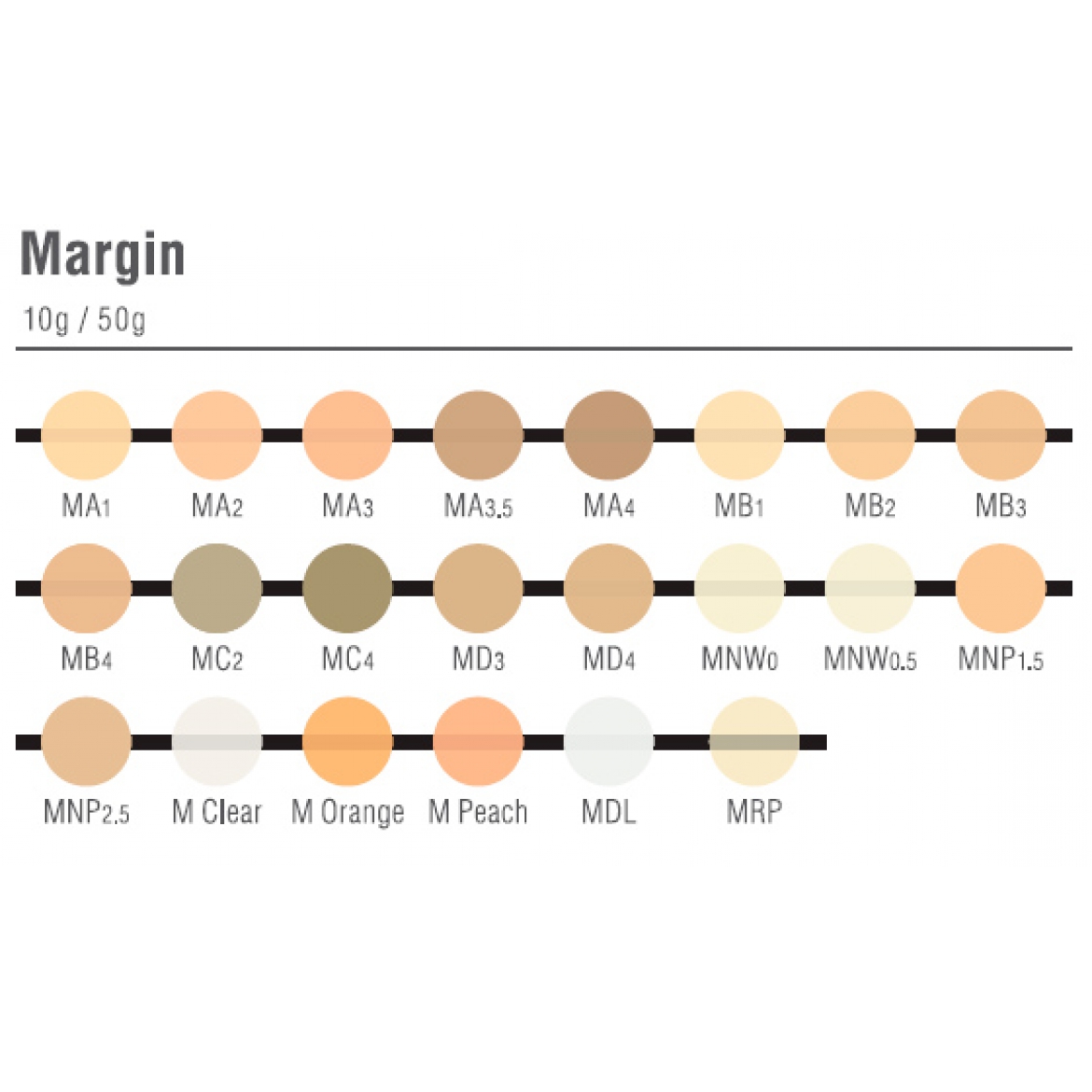 EX-3 Margin маргинальный край, различные цвета, 10 г