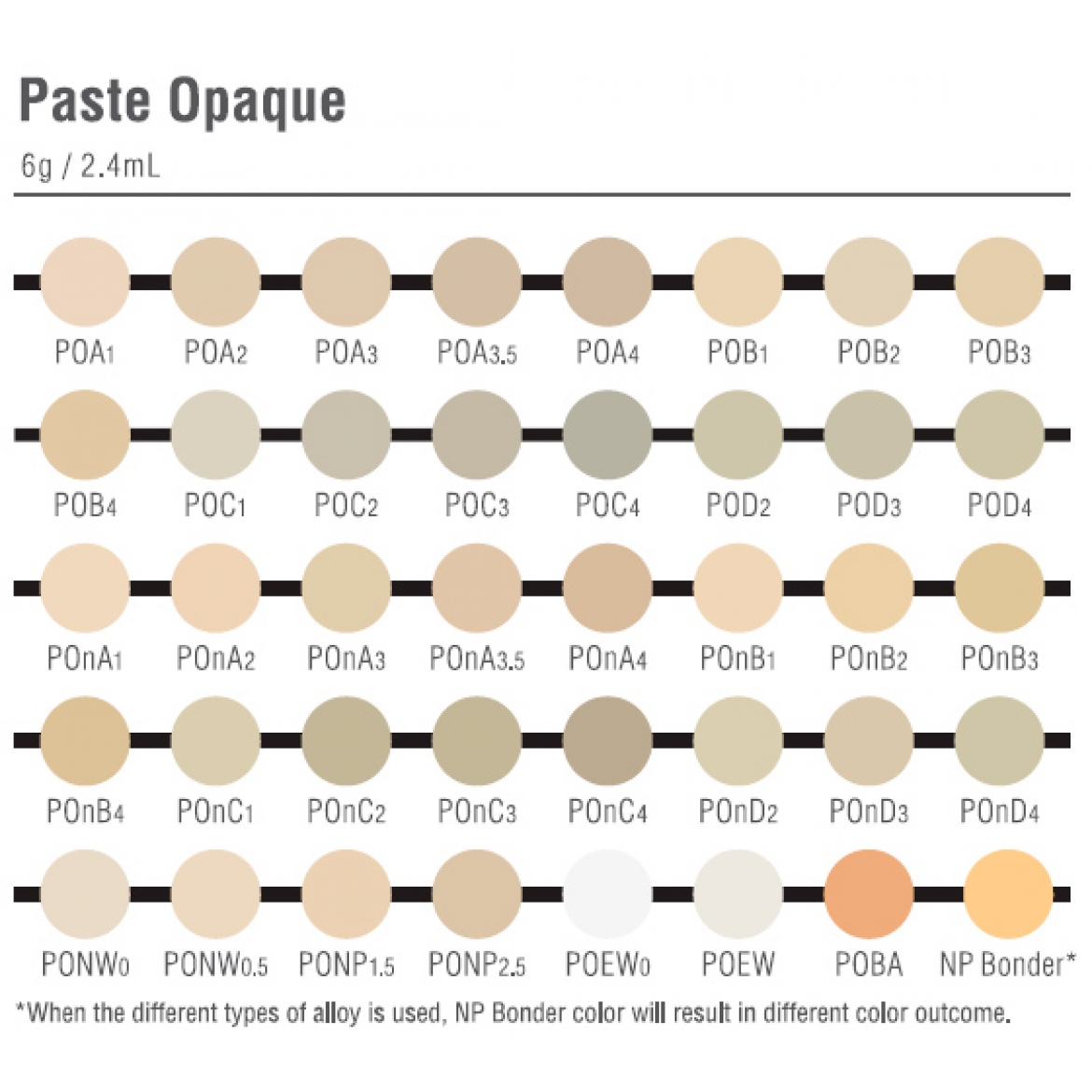 EX-3 Paste Opaque опак пастообразный, различные цвета, 6 г