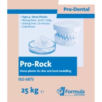 Гипс стоматологический  Pro Rock IV-го класса (коричнево-золотистый), мешок 25 кг.